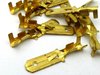 6.3mm Male Brass Terminal for 1.0mm² to 2.5mm² Cable 10 Pack L-21