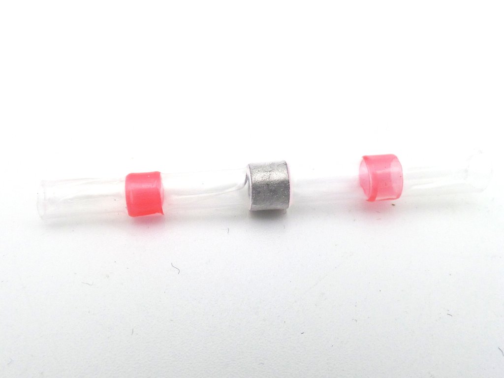Red heat shrink solder butt terminal 0.5mm²  - 1.5mm²