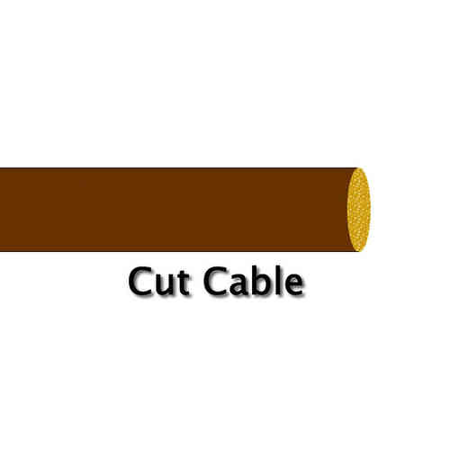 2mm² 17 Amp Standard Wall Brown Cable