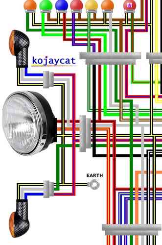 Kawasaki Gpz900r    Gpz1000r Colour Electrical Wiring Diagrams