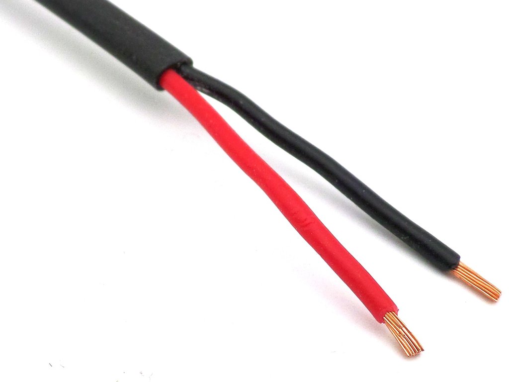 Flat twin 2 core Automotive cable 1mm2 2mm2  Black White  Auto Wire 