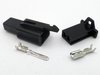 2.8mm 2 Way Black MTW 12v Motorcycle Wiring Loom Connector