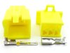 2.8mm 6 Way Yellow Mini Latch Motorcycle Harness Connector