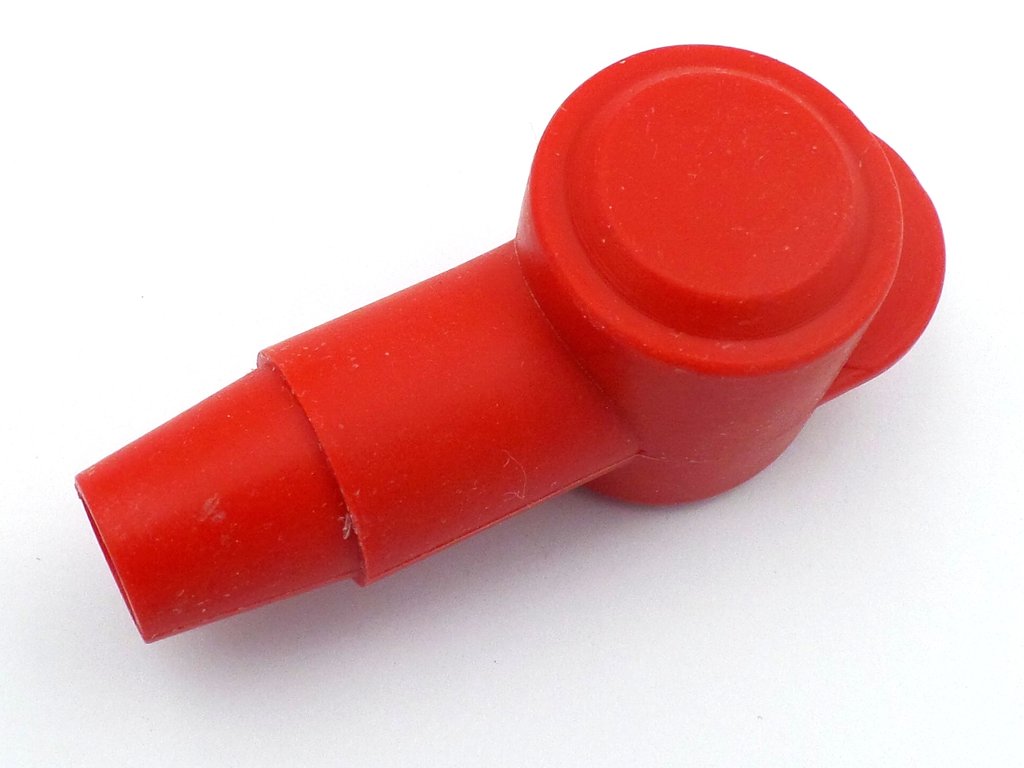 PVC positive terminal cover 13mm - 18mm O.D.  50mm cable
