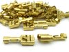 6.3mm Female Brass Terminal for 0.5mm² to 1.0mm² Cable 50 Pack