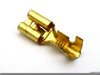 6.3mm Female Brass Terminal for 1.0mm² to 2.5mm² Cable 10 Pack