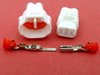 2 Way MT Sealed Motorcycle White Wiring Harness Connector