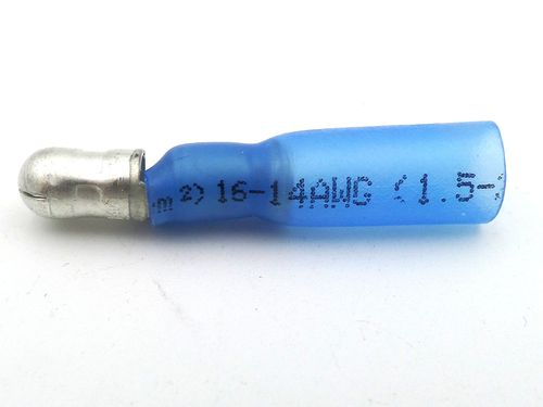 Blue Heat Shrink Automotive Male Bullet Connector