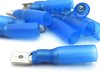 Blue Heat Shrink Male Spade Connector 10 Pack
