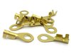 5mm 1.0mm² - 2.5mm² Brass Crimp Ring Terminals 10 Pack
