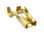 6.3mm Plain Brass Motorcycle Flag Terminal 10 Pack