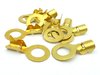 10.5mm Brass Double Crimp Ring Terminal 10 Pack