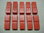 Red Plastic 6.3mm Female Cover 10 Pack
