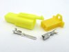 2.8mm 2 Way Yellow 12v MTW Motorcycle Wiring Loom Connector