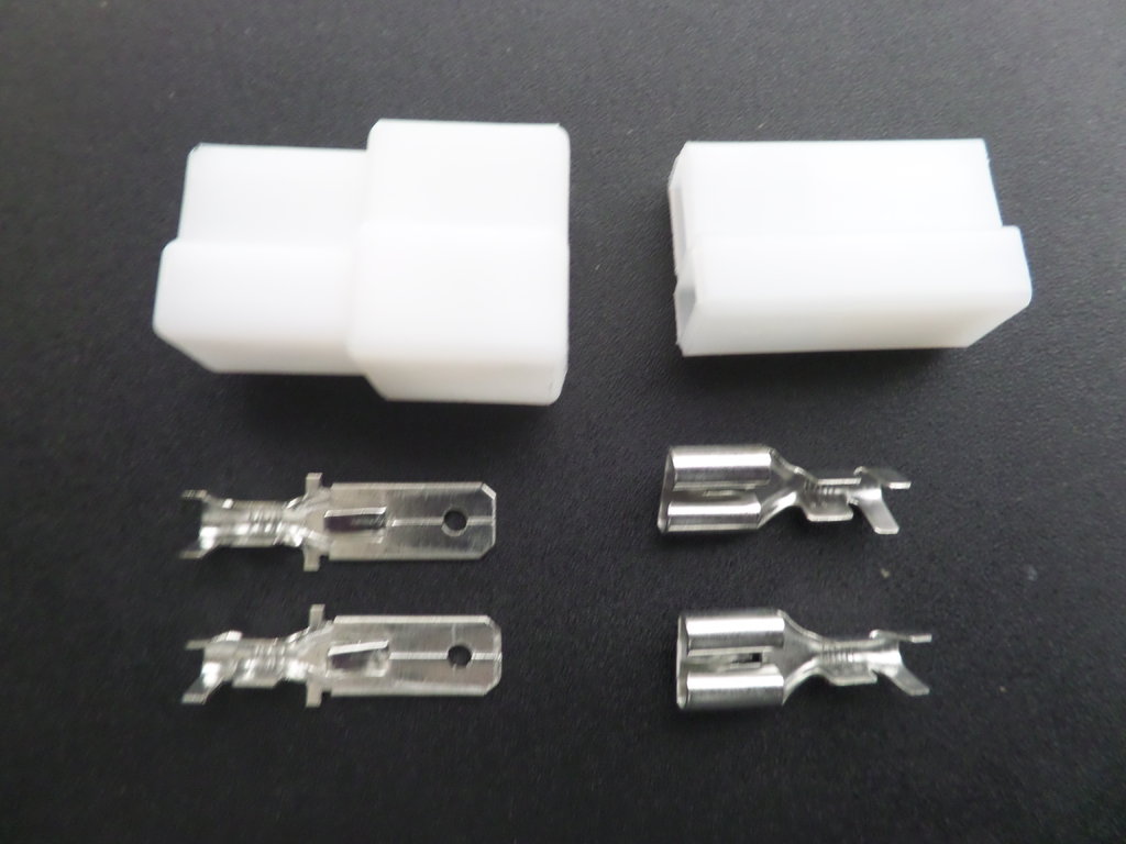 6.3mm 2 Way T White Cable Connector