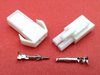 2.8mm 2 Way White 12 volt CCM Motorcycle Wiring Loom Connector K-25