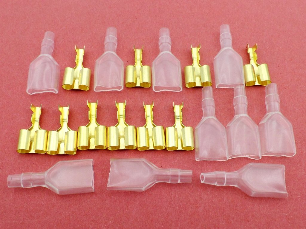10 Pack Brass 3.9mm Double Female Japanese Sockets Terminals