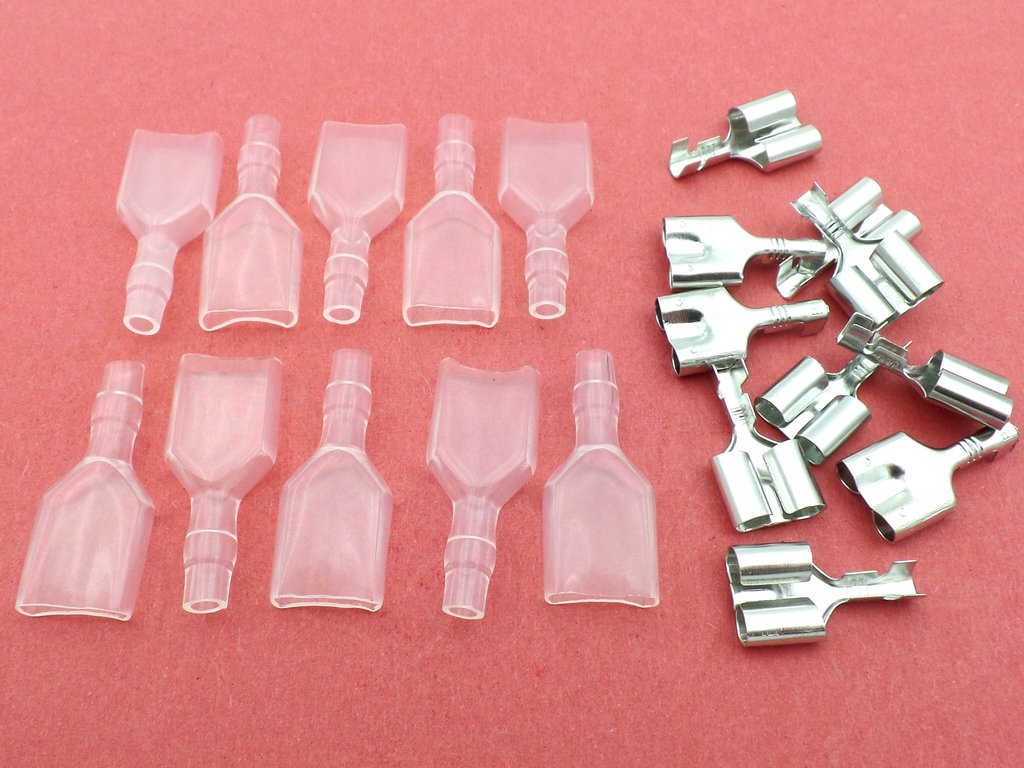 50 Set 3.9mm Male Female Motorcycle Connector Socket Classic Terminal UK Stock 