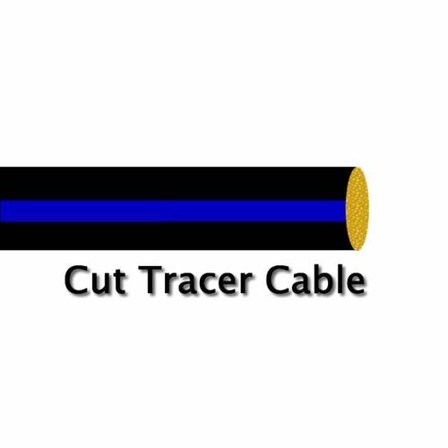 0.75mm2 12v 24v 14 amp DC power black blue tracer cable