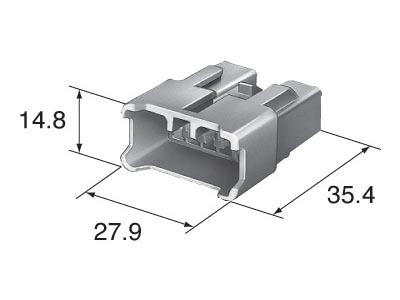 Connector 10 Way Unsealed Male Motorcycle Wiring Loom C-3 - Image 4