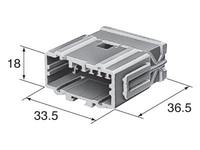 Connector 12 Way 090 HD Male Motorcycle Wiring Plug K-28 - Image 3