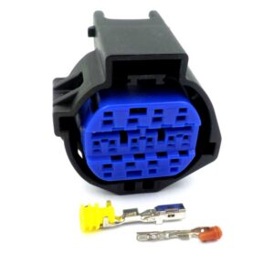 Connector 14 Way Female Blue Cap Headlight Wiring Plug L-15