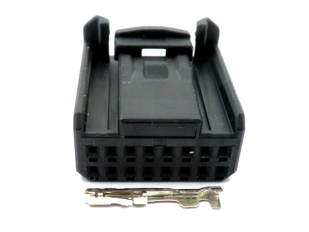 Connector 16 Way Black Haltech Automotive Wiring Plug L-16