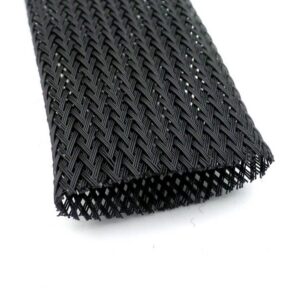 Sleeving 25mm Black Polyester Wiring Loom Cable Braid