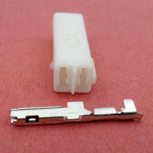 Connector 2 Way Female White Honda Indicator Plug T5-2