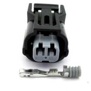 Connector 2 Way Bottom Slot HX Female Wiring Loom Plug L-22