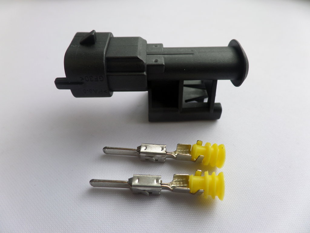 Connector Ducati 2 Way Male Ignition Coil Wiring Plug K-36