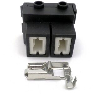 Connector 2 Way H7 Ceramic 90 Degree Auto Headlight T5-2