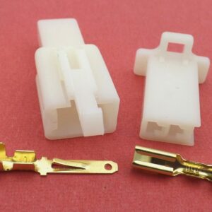 Connector 2.8mm 2 Way Cream MTW 12v Motorcycle Wiring J-1
