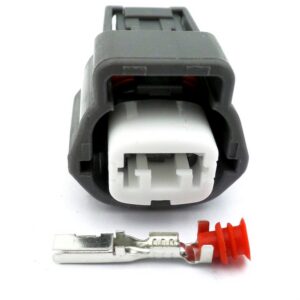 Connector 2 Way RS Grey Sealed Wiring Loom Plug L-16