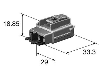 Connector 2 Way 7.8mm Sealed Female Plug A-9 - Image 2
