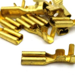 2.8mm Female Plain Brass Terminal Without Lock 10 Pack J-7