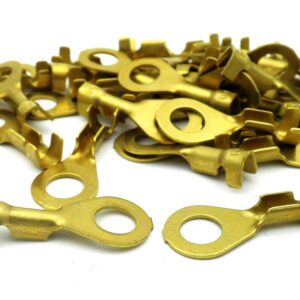 Terminal Brass Ring 0.5mm² - 1.0mm² 5mm Hole 50 Pack K-16