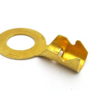 Terminal 10.5mm Brass Double Crimp 12v Automotive Ring D-7