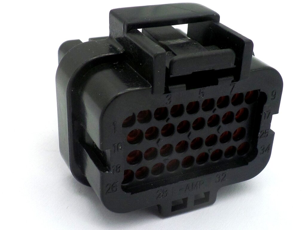 Connector 34 Way Amp Superseal ECU CDI Wiring 4 Key K-13 - Image 2
