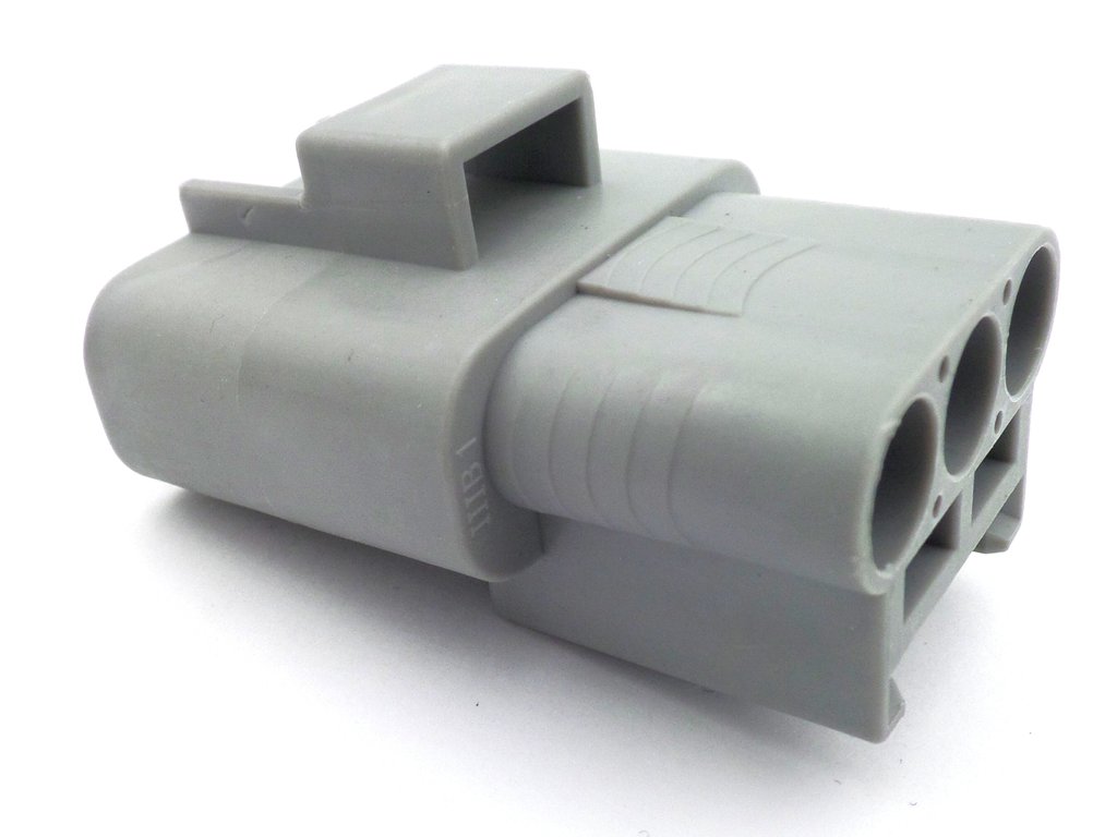 Connector 3 Way Male TS 4.8mm Fan Wiring Loom Plug K-26 - Image 2