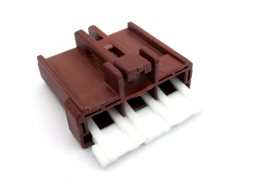 Connector 3 Way Brown 6.3mm HD Female Wiring Loom Plug X-5 - Image 2