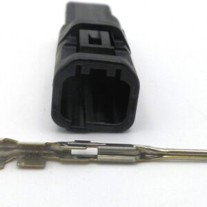 Connector 3 Way Black Male (HE) Motorcycle Harness Indicator