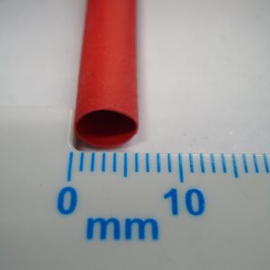 Heat Shrink 4.8mm Red 2:1 Polyolefin Sleeving 1m
