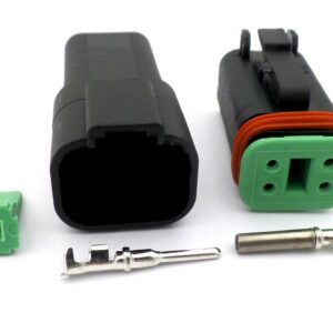Connector DT Black 4 Way Wiring Loom DT06-4S DT04-4P D-2