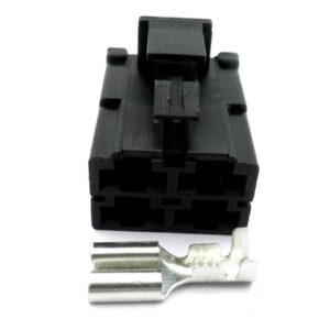 Connector 6.3mm 4 Way Black CNA Relay Wiring Loom L-6