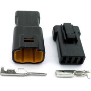 Connector Ducati 4 Way Black Tail Light Sealed Plug Set D-5