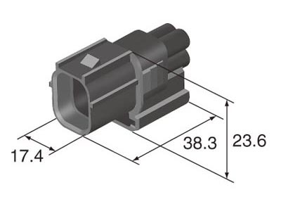 Connector 4 Way Male HV 040 1.0mm Series Wiring Harness C-2 - Image 3