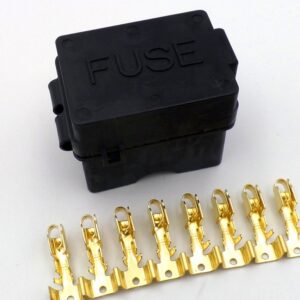 Fuse Box 4 Way Motorcycle Bottom Entry Blade Terminals K-21