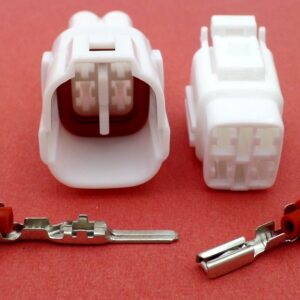 Connector 4 Way White MT Honda Suzuki Kawasaki Yamaha