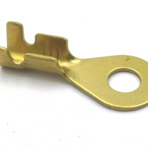 Terminal 4mm 1.0mm² - 2.5mm² Brass Crimp Cable Ring F-3